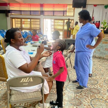 Annual health screening for all lower primary pupils from KG 1 to BS3